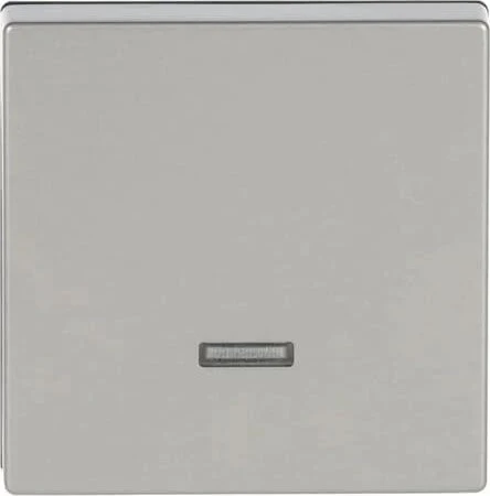 Busch-Jaeger Pur Edelstahl Bedienelement mit Glimmlampe, edelstahl