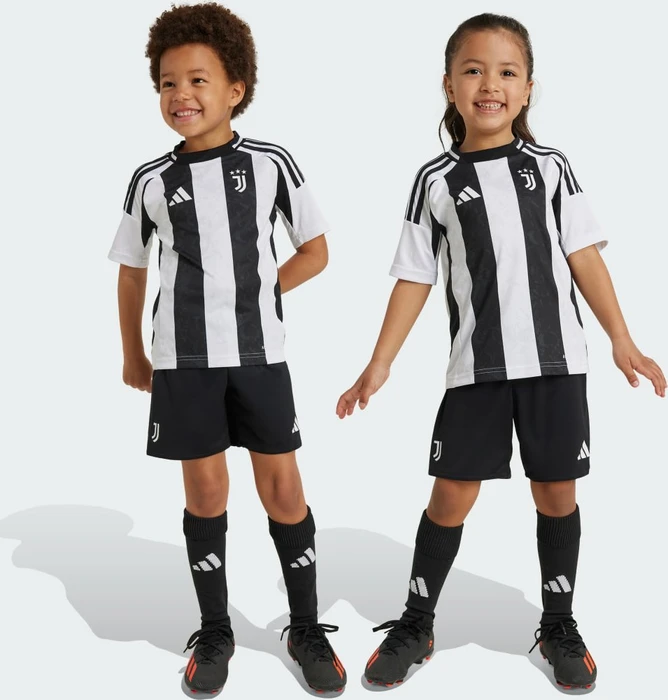 adidas Juventus Turin 2024/2025 Heimausrüstung white/black (Junior)