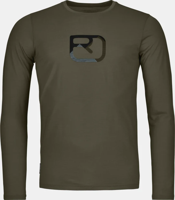Ortovox 150 Cool Mountain Silhouette Funktionsshirt langarm dark wild herbs (Herren)