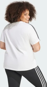 adidas Essentials Slim 3-Streifen große Größen T-Shirt kurzarm weiß/schwarz (Damen)
