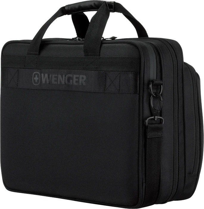 Wenger Legacy Black Series 16" Laptop-Aktentasche, schwarz
