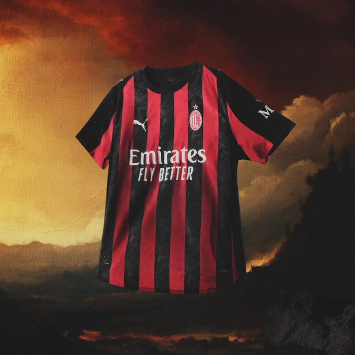 Puma AC Milan 2025/2026 Heimtrikot kurzarm for all time red/puma black (Junior)