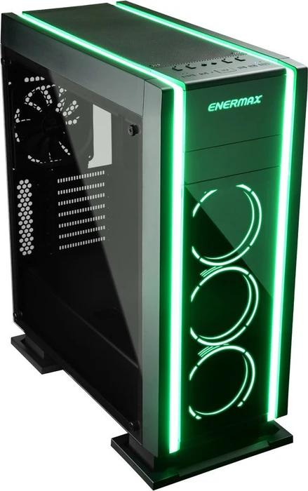 Enermax Saberay schwarz, Glasfenster