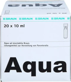 B.Braun Aqua Ad Inject Miniplasco connect Lösungsmittel, 200ml (20x 10ml)