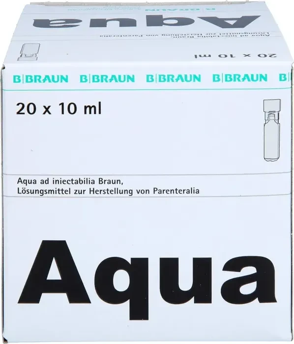 B.Braun Aqua Ad Inject Miniplasco connect Lösungsmittel, 200ml (20x 10ml)