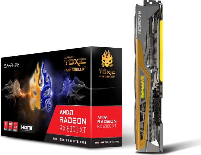 Sapphire Toxic Radeon RX 6900 XT Air Cooled, 16GB GDDR6, HDMI, 3x DP, lite retail