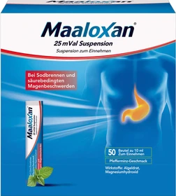 Sanofi-Aventis Maaloxan 25mVal Suspension, 500ml (50x 10ml)
