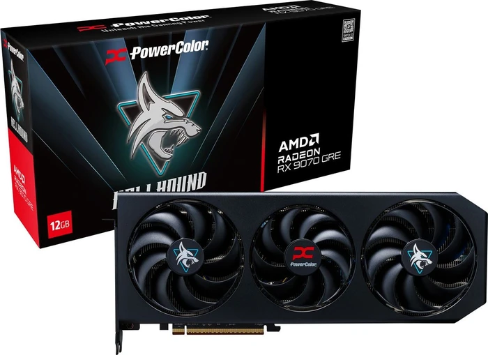 PowerColor Hellhound Radeon RX 9070 GRE, 12GB GDDR6, HDMI, 3x DP
