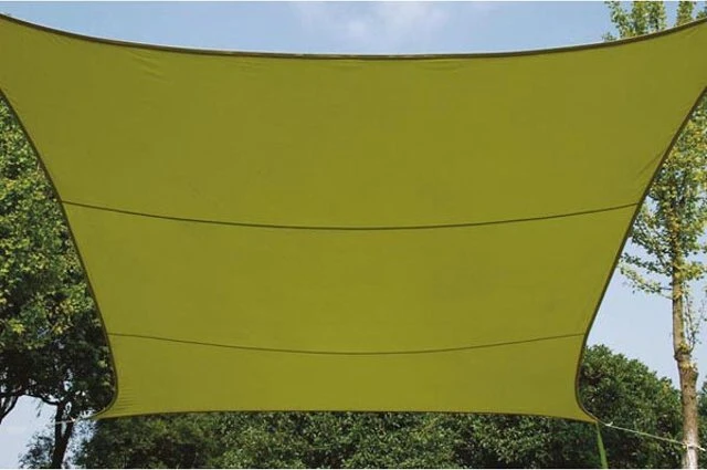 Perel Viereck Sonnensegel 500x500cm limttengrün