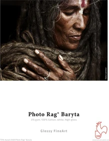 Hahnemühle Digital Glossy FineArt Photo Rag Baryta Fotopapier hochglänzend, 24", 315g/m², 12m