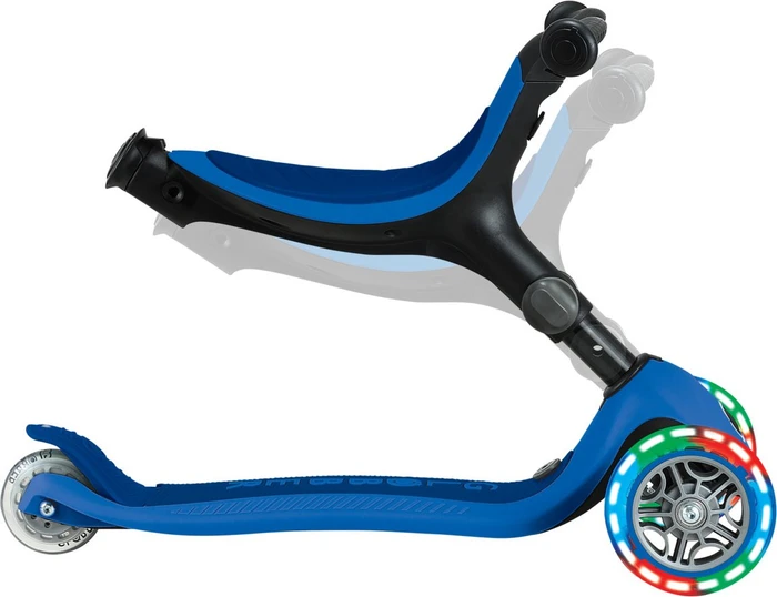 Globber Go Up Active Lights Kickboard navy blue/black