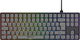 Gamiac TKL90G Gaming Keyboard, schwarz/grau, LEDs RGB, Kailh BLUE, USB, ND