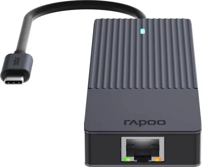 Rapoo UCM-2002 6-in-1 Multiport Adapter, 1x USB-C 3.0 [Stecker]