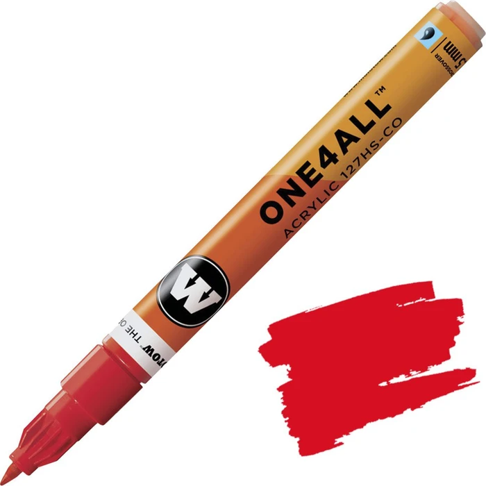 Molotow ONE4ALL 127HS-CO 1.5mm Acrylmarker verkehrsrot