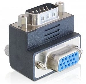 DeLOCK VGA Adapter, Stecker/Buchse, gewinkelt 270°