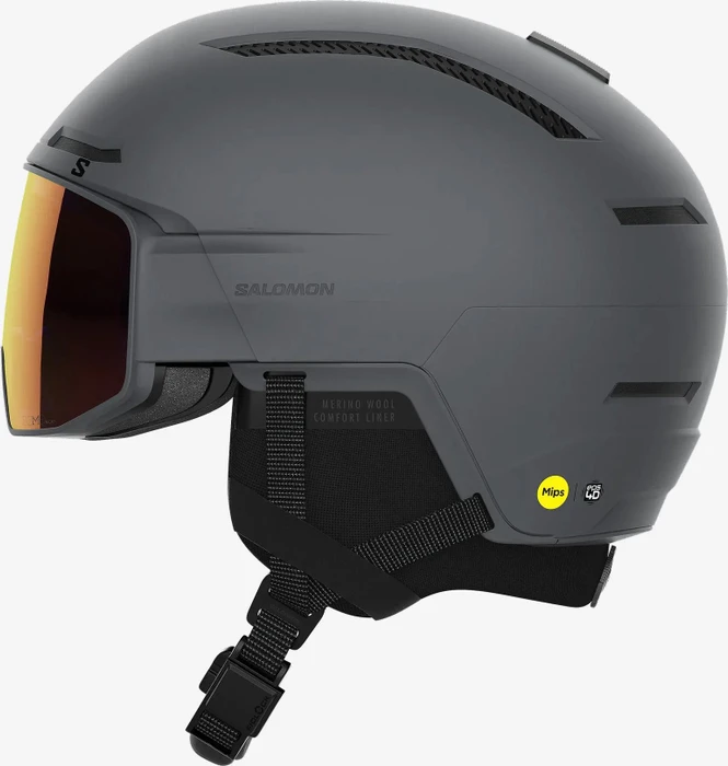 Salomon Driver Prime Sigma Photo MIPS Helm grau