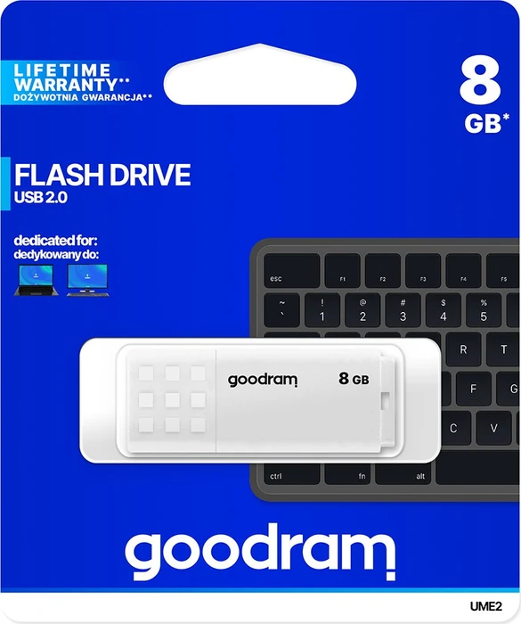 goodram UME2 8GB weiß, USB-A, USB 2.0