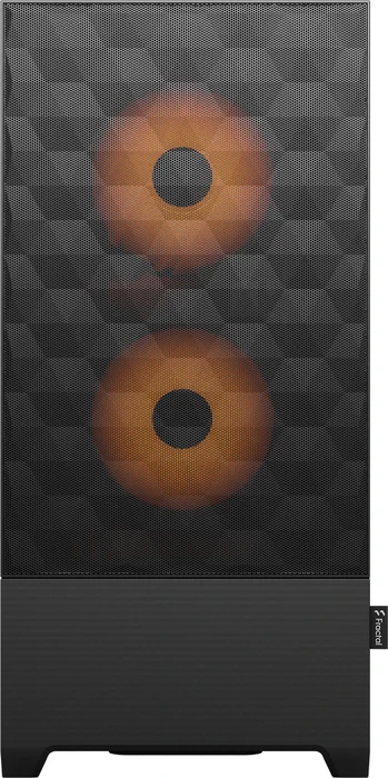Fractal Design Pop Air RGB Orange Core TG Clear Tint, Glasfenster