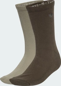 adidas Two-Toned Crew Socken silver pebble/shadow olive, 2 Paare
