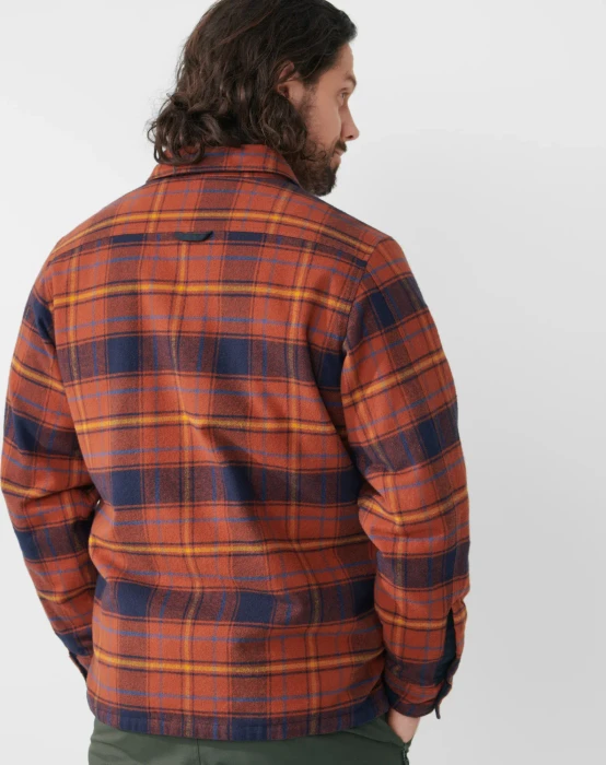 Fjällräven Övik Lite Padded Hemd langarm autumn leaf/dark navy (Herren)