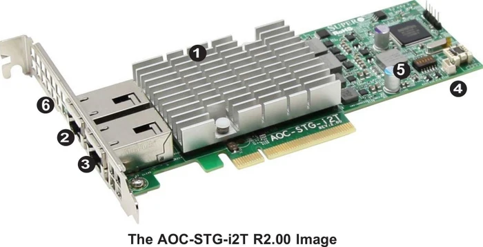 Supermicro 10G LAN-Adapter, 2x RJ-45, PCIe 2.1 x8