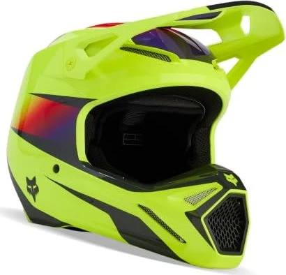 Fox Racing V1 Flora gelb/rot/violett/schwarz