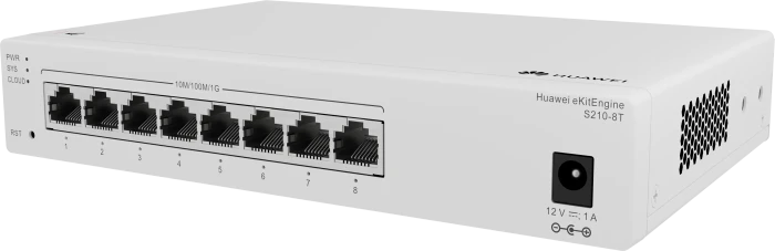 Huawei eKit SME Network eKitEngine S210 Series Desktop Gigabit Managed Switch, 8x RJ-45