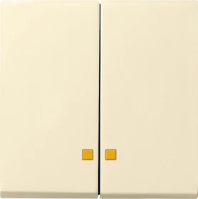 Gira System 55 Wippe 2fach, cremeweiß glänzend