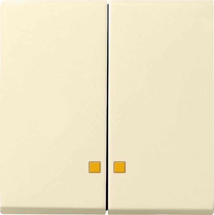 Gira System 55 Wippe 2fach, cremeweiß glänzend