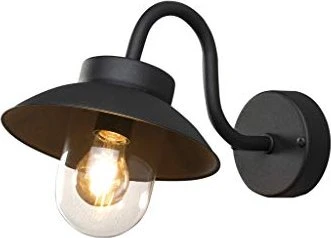 Konstsmide Vega Mini 36cm Wandleuchte 1-flammig schwarz