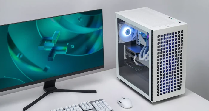 DeepCool CH370 WH, weiß, Glasfenster