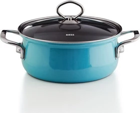 Riess Nouvelle Kristallblau Kasserolle 16cm 1l