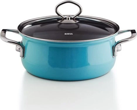 Riess Nouvelle Kristallblau Kasserolle 16cm 1l