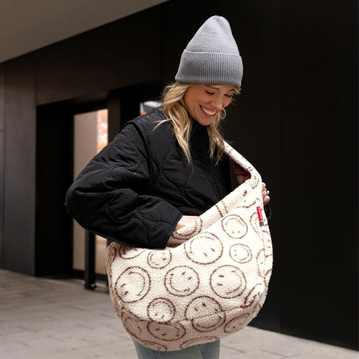 Reisenthel moonbag Umhängetasche smiley teddy chocolate