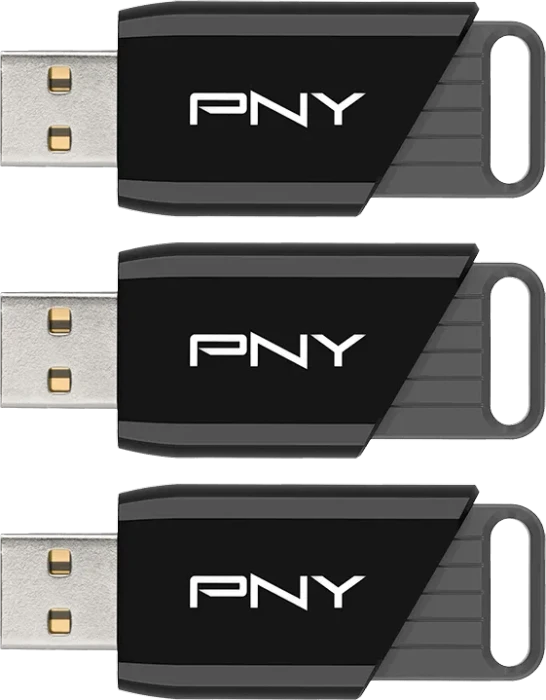 PNY Attaché X 128GB, USB-A, USB 3.2 Gen 1×1, 3er-Pack