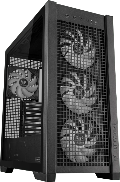 ASUS TUF Gaming GT302 ARGB, schwarz, Glasfenster