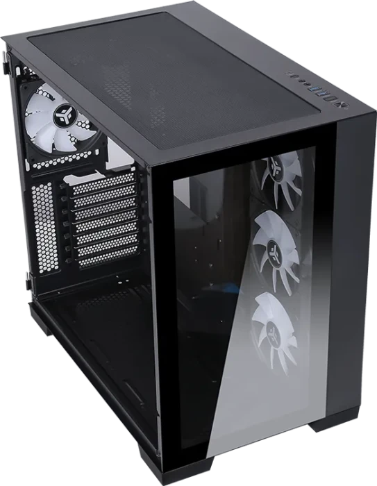 iTek Dark Cave Black, Glasfenster