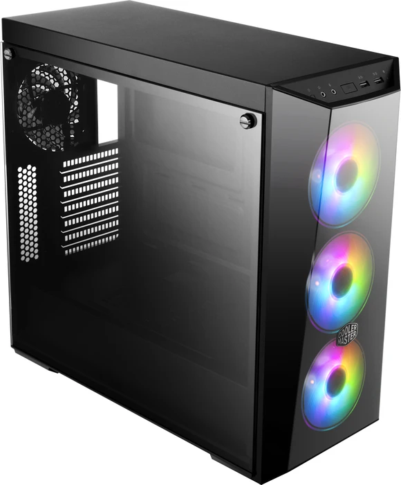 Cooler Master MasterBox Lite 5 ARGB, schwarz, Glasfenster