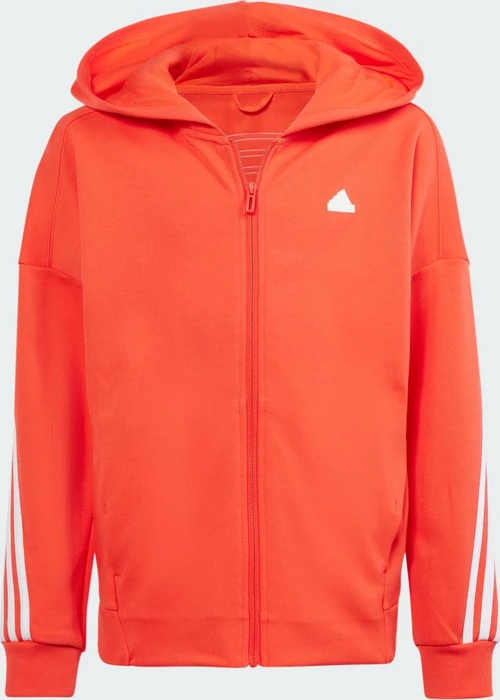 adidas Future Icons 3-Streifen Hoodie bright red/white (Junior)