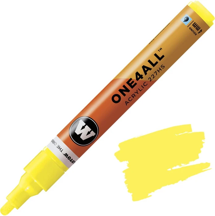 Molotow ONE4ALL 227HS 4mm Acrylmarker neongelb fluoreszent
