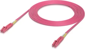 Ubiquiti UniFi LWL Duplex Kabel, OM4, 2x LC-UPC Stecker/2x LC-UPC Stecker, 5m, rosa