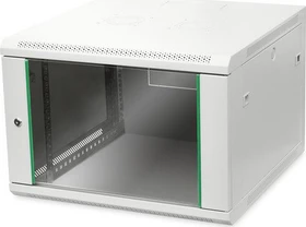 Digitus Professional Dynamic Basic Serie Wandschrank 7HE, Sicherheitsglastür, IP2X, grau, 600mm tief