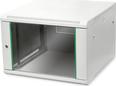 Digitus Professional Dynamic Basic Serie Wandschrank 7HE, Sicherheitsglastür, IP2X, grau, 600mm tief