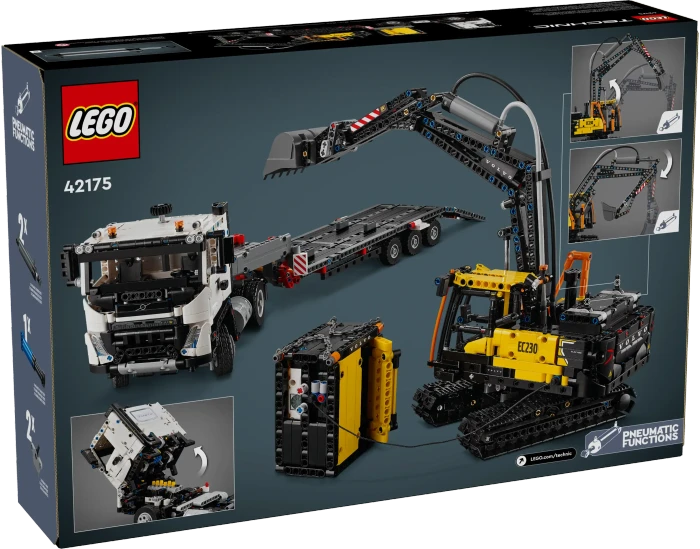 LEGO Technic - Volvo FMX LKW mit EC230 Electric Raupenbagger