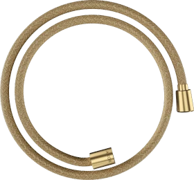 Hansgrohe AXOR ShowerSolutions Textilbrauseschlauch 1.25m mit konischer und zylindrischer Mutter brushed gold optic