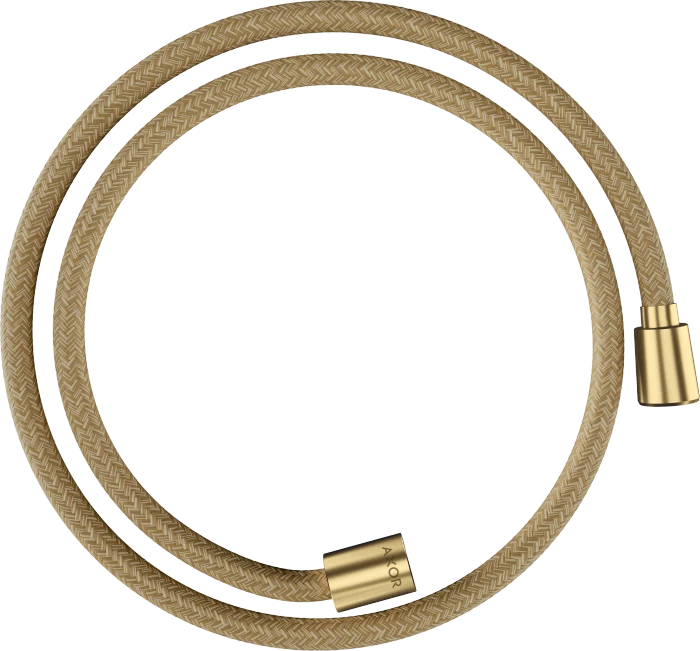 Hansgrohe AXOR ShowerSolutions Textilbrauseschlauch 1.25m mit konischer und zylindrischer Mutter brushed gold optic