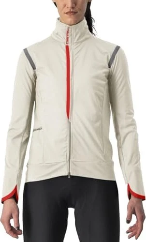 Castelli Alpha Ultimate Insulated Fahrradjacke chalk/red (Damen)
