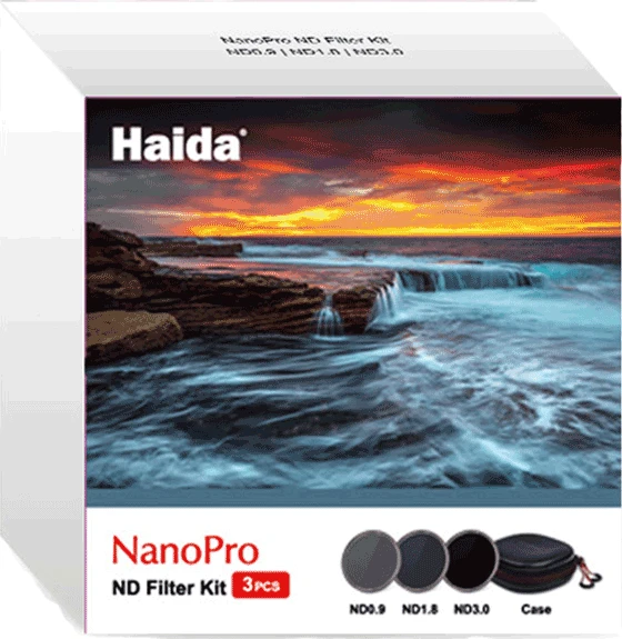 Haida ND Filter Kit 3er Set NanoPro UltraSlim (ND0.9+1.8+3.0) 77mm