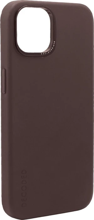 Decoded Leather Back Cover für Apple iPhone 14 Chocolate Brown