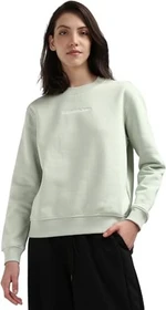 Calvin Klein Fleece Baumwoll-Mix Sweatshirt celadon green (Damen)